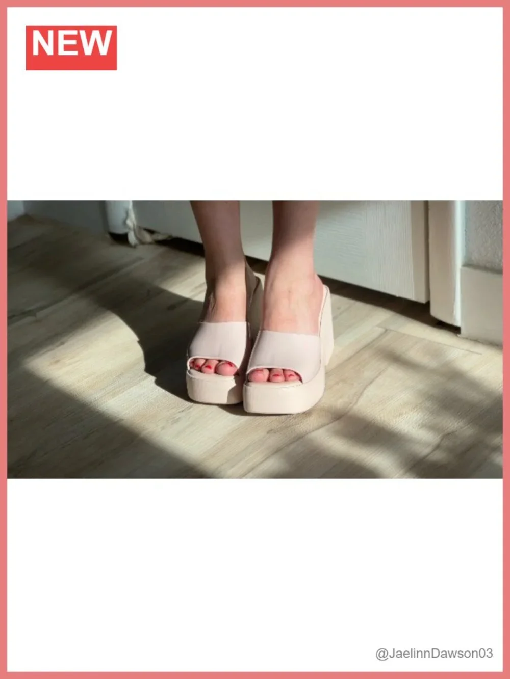 Women's Platform Jelly Heels Slip-On Mules Chunky Sandals Vegan Eco-Friendly